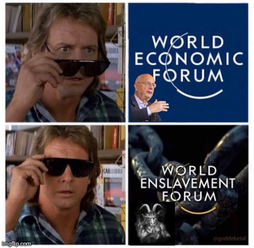 They Live WEF is Satanic | image tagged in devil | made w/ Imgflip meme maker