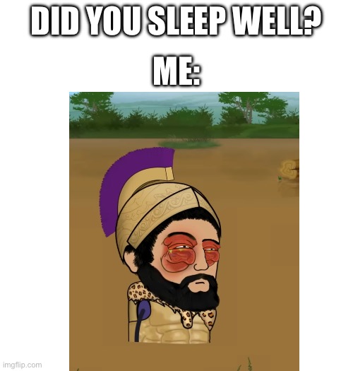 Yeah, why? | DID YOU SLEEP WELL? ME: | image tagged in blank white template,relatable,sleep | made w/ Imgflip meme maker