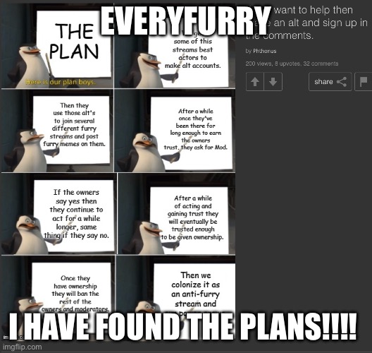 EVERYFURRY; I HAVE FOUND THE PLANS!!!! | made w/ Imgflip meme maker