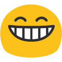 Grinning Face with Smiling Eyes Blank Meme Template