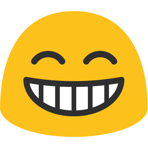 Grinning Face with Smiling Eyes Blank Meme Template