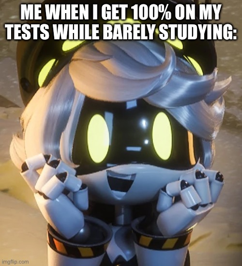 Happy N | ME WHEN I GET 100% ON MY TESTS WHILE BARELY STUDYING: | image tagged in happy n | made w/ Imgflip meme maker