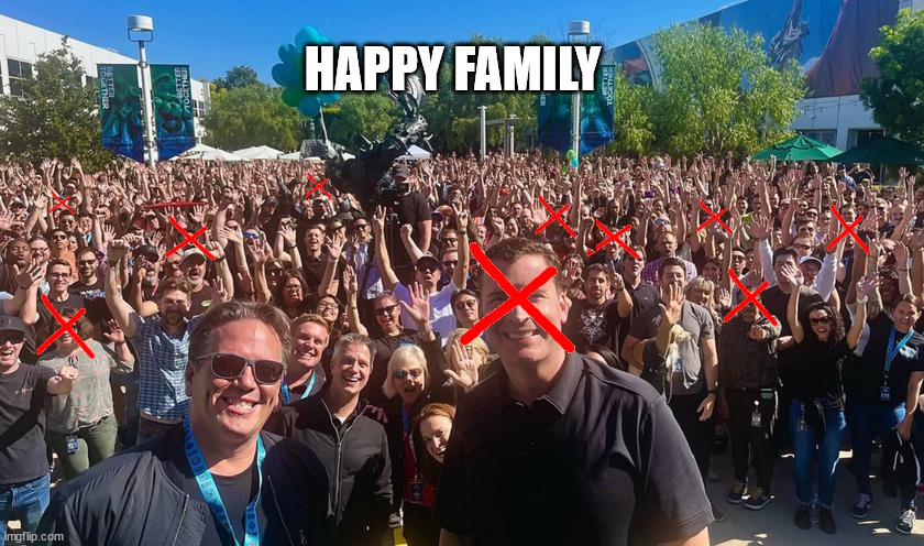 Happy Xbox Family | HAPPY FAMILY | image tagged in microsoft,xbox,blizzard,activision | made w/ Imgflip meme maker