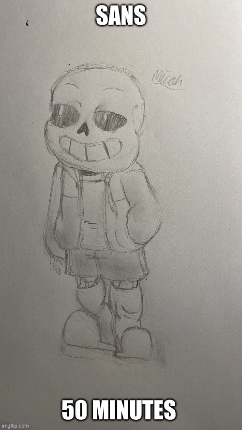 SANS; 50 MINUTES | made w/ Imgflip meme maker