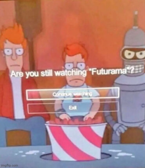 Stop stareing please (yes the misspell was on purpose) | image tagged in futurama,netflix,are you still watching,memes | made w/ Imgflip meme maker
