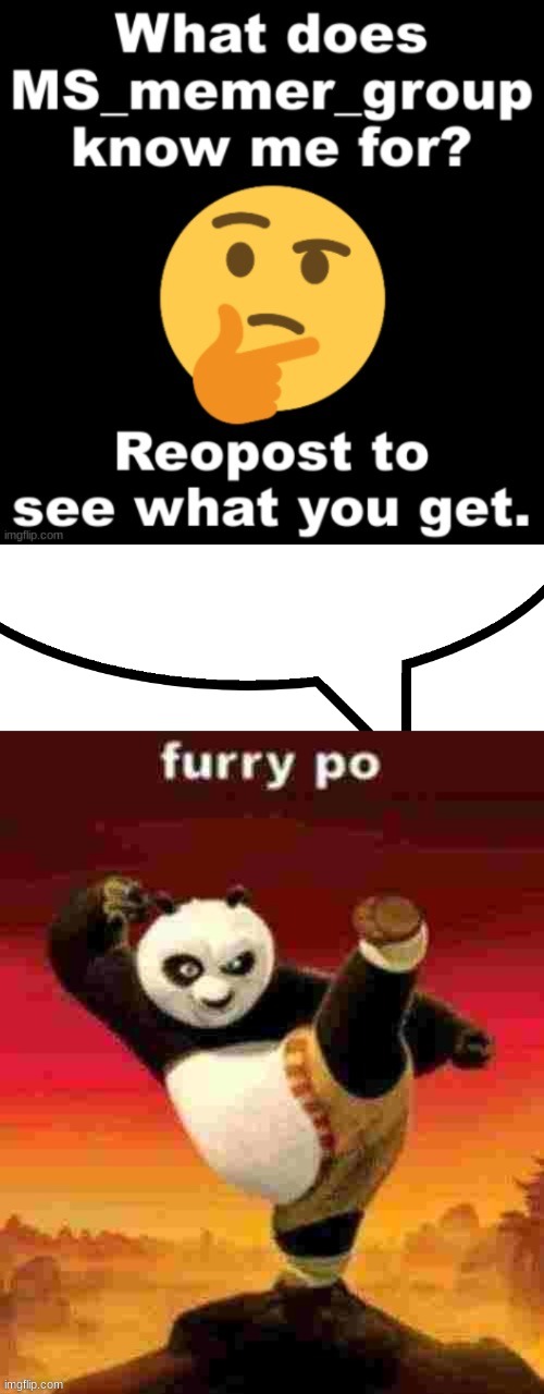 image tagged in speech bubble,furry po | made w/ Imgflip meme maker