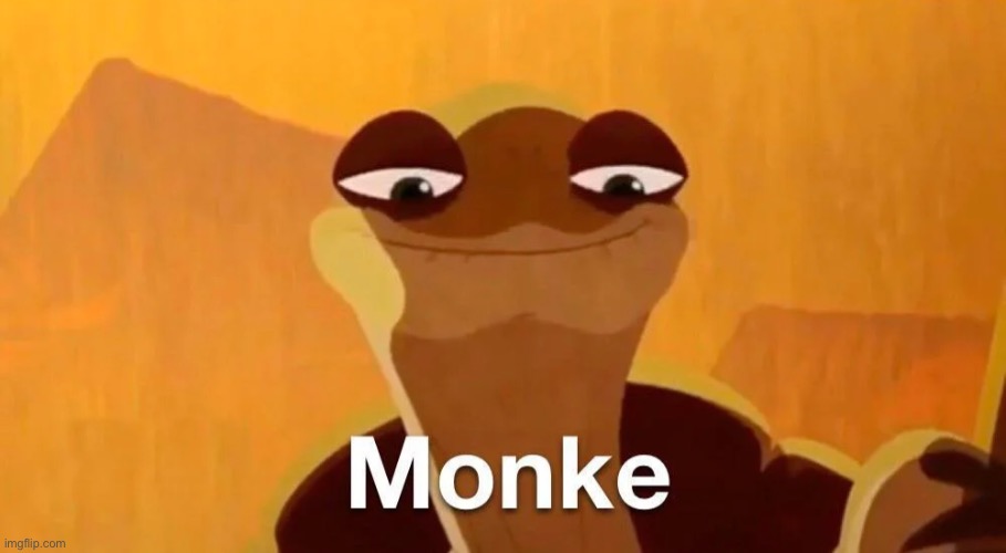 monke | image tagged in monke | made w/ Imgflip meme maker