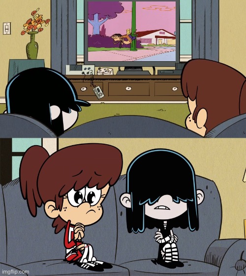 Lucy, and Lynn Watching Naturist Edd EXTENDED | image tagged in the loud house,ed edd n eddy,deviantart,memes,funny,cartoon network | made w/ Imgflip meme maker