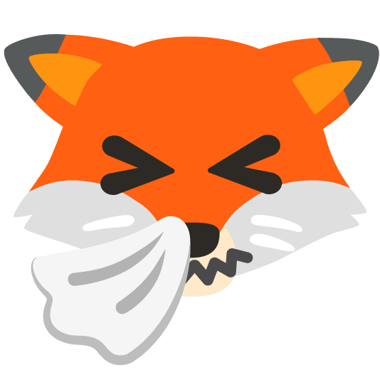 Google Sneezing Fox Blank Meme Template