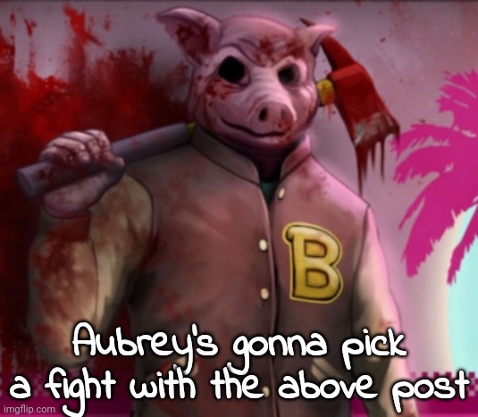 Aubrey's gonna pick a fight with the above post | made w/ Imgflip meme maker