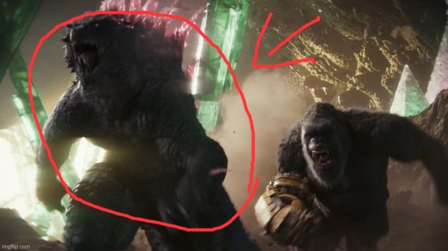 Godzilla and Kong Side-By Side | image tagged in godzilla and kong side-by side | made w/ Imgflip meme maker