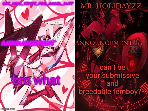 cat and holidayzz hazbin hotel temp - Imgflip