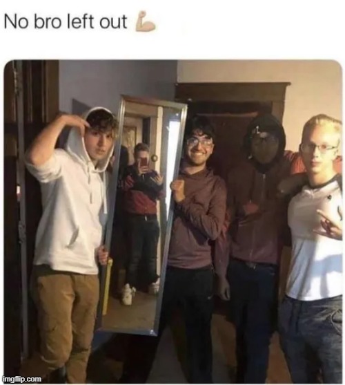 fr | image tagged in no bro left out,memes,meme,anything,mirror | made w/ Imgflip meme maker