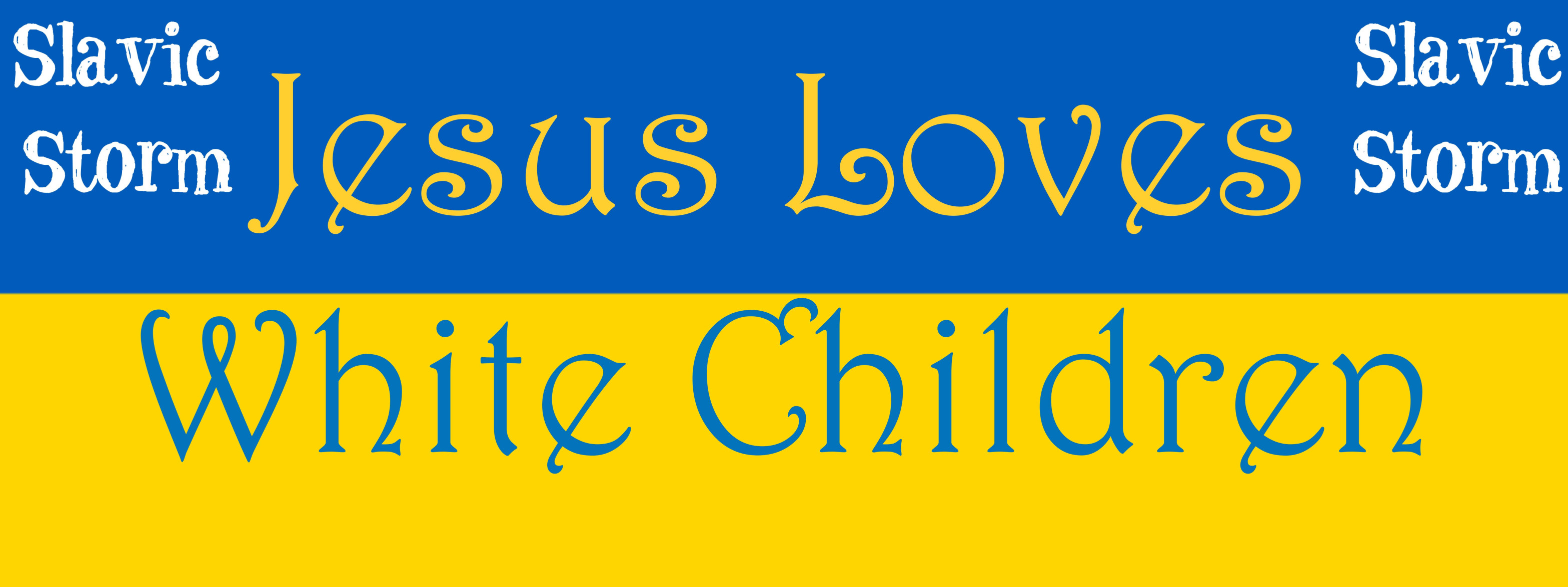 High Quality Jesus Loves White Children Blank Meme Template