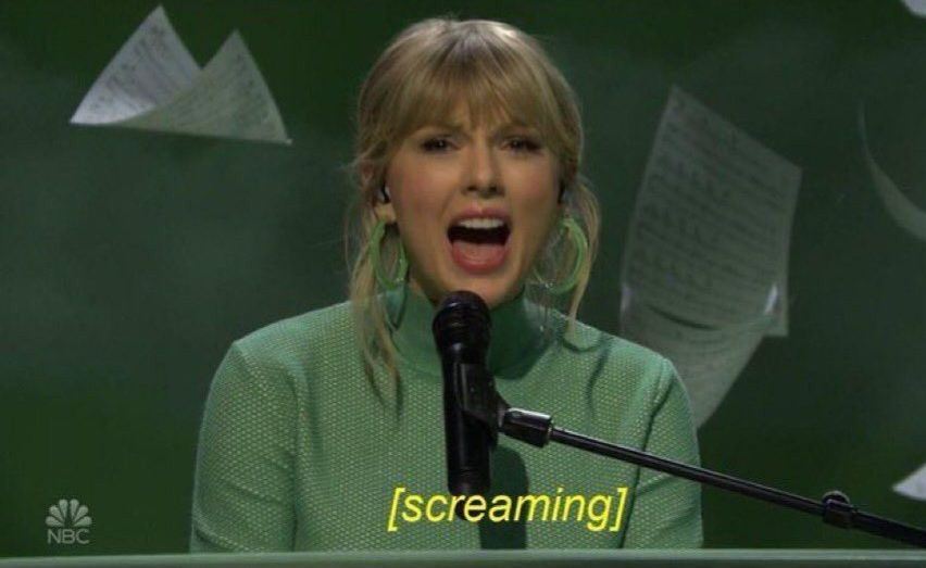 High Quality screaming taylor Blank Meme Template