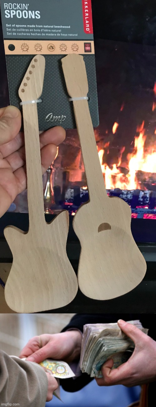 Rockin' spoons | image tagged in bookies paying out,spoons,guitars,guitar,memes,spoon | made w/ Imgflip meme maker