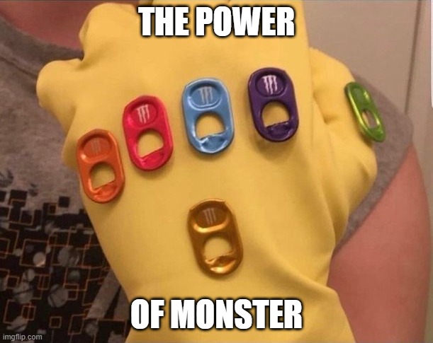 Thanos Pounds the Monster | THE POWER; OF MONSTER | image tagged in thanos,avengers infinity war | made w/ Imgflip meme maker