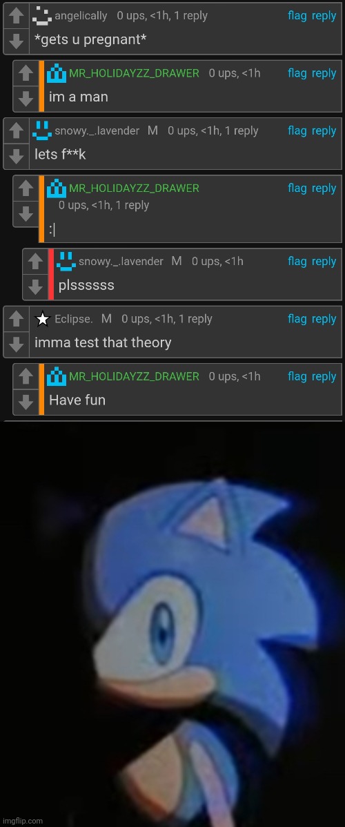 All yall in trouble | image tagged in sonic side eye | made w/ Imgflip meme maker