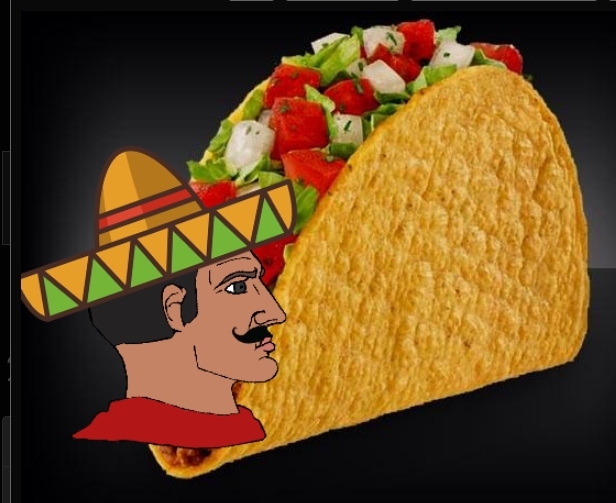 High Quality Taco man Blank Meme Template