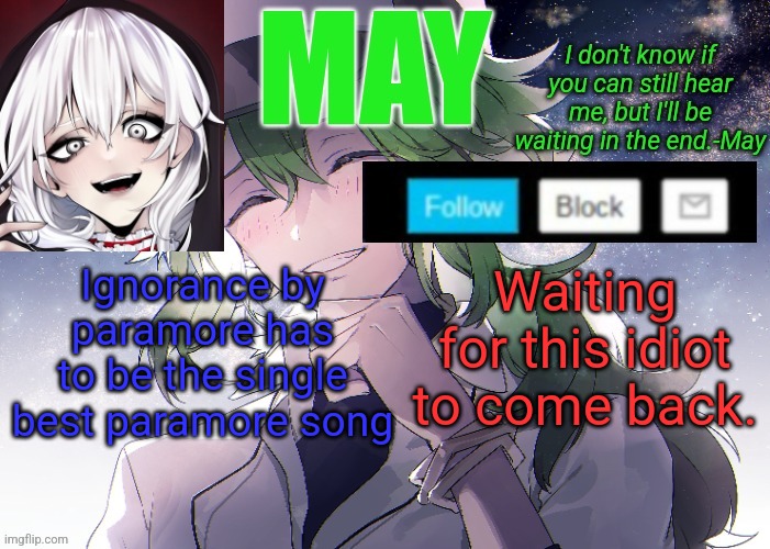 I want to peg N from pokemon until his lega can't move. | Ignorance by paramore has to be the single best paramore song; Waiting for this idiot to come back. | image tagged in i want to peg n from pokemon until his lega can't move | made w/ Imgflip meme maker
