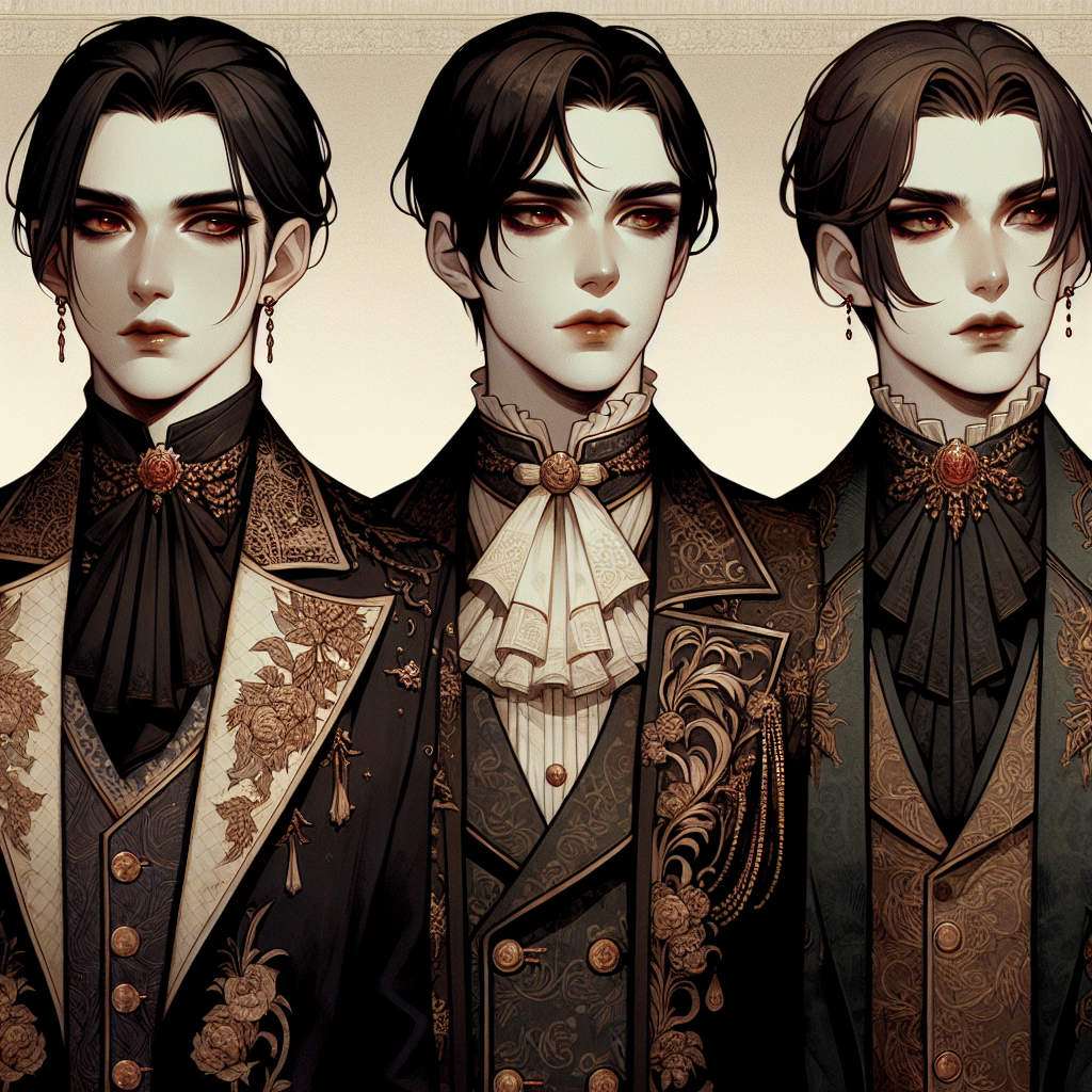 Three noble aristocrats elegante Volturi vampire Blank Meme Template
