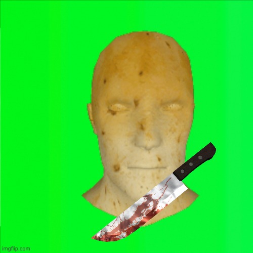 potato man knife | image tagged in mr potato head | made w/ Imgflip meme maker