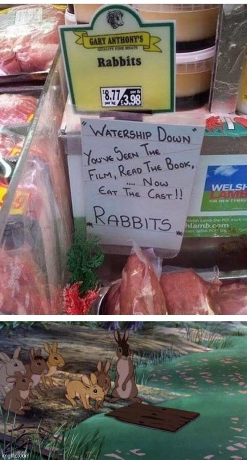 Watership Down | image tagged in watership down fail,rabbits | made w/ Imgflip meme maker