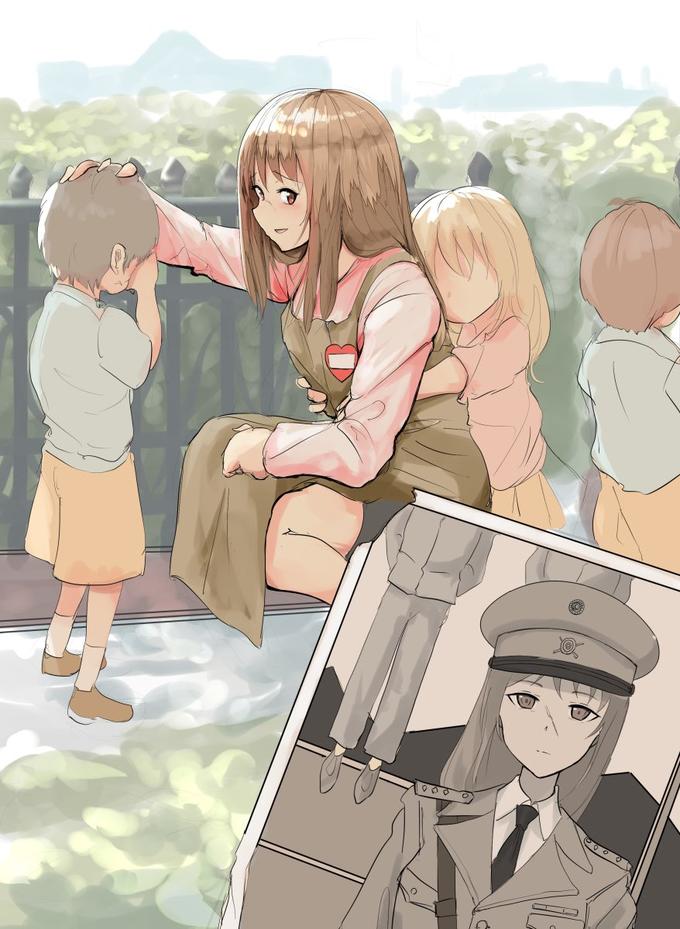 High Quality Anime Girl's Nazi Past Original Blank Meme Template