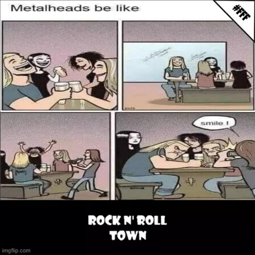 image tagged in memes,comics/cartoons,metalhead,drink,party,smile | made w/ Imgflip meme maker
