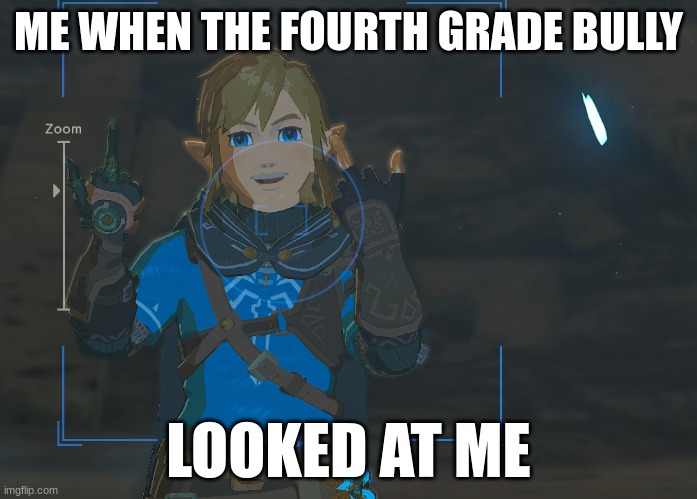 link middle finger | ME WHEN THE FOURTH GRADE BULLY; LOOKED AT ME | made w/ Imgflip meme maker