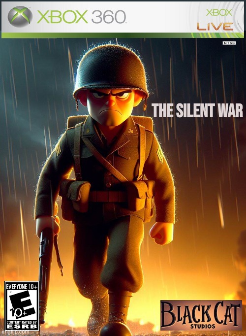 The Silent War, the most family friendly game BCS will ever make besides Times of Heroes(A TimeZone Sub-Series) | The Silent War | image tagged in timezone,game,major game cover art,movie,cartoon,ww2 | made w/ Imgflip meme maker
