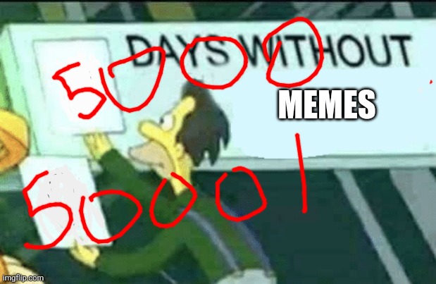 0 days without (Lenny, Simpsons) | MEMES | image tagged in 0 days without lenny simpsons | made w/ Imgflip meme maker