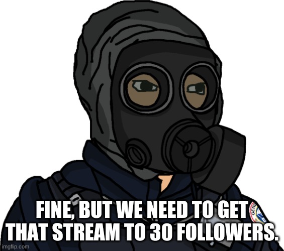 SAS Wojak | FINE, BUT WE NEED TO GET THAT STREAM TO 30 FOLLOWERS. | image tagged in sas wojak | made w/ Imgflip meme maker