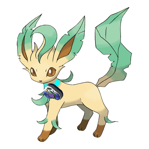 High Quality Soapy the Leafeon Sticker Blank Meme Template