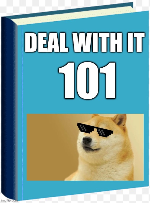 Deal with it 101 how to deal with dealing with it | DEAL WITH IT; 101 | image tagged in cheems | made w/ Imgflip meme maker
