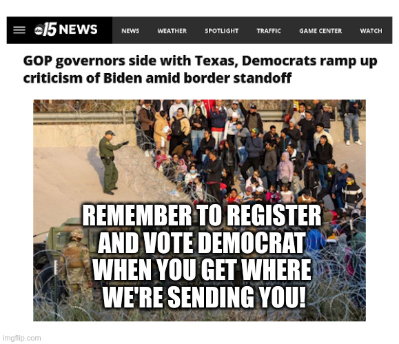 GOP Governors Side With Texas! | image tagged in texas,gov greg abbott,razor wire,joe biden,open borders,illegal immigration | made w/ Imgflip meme maker