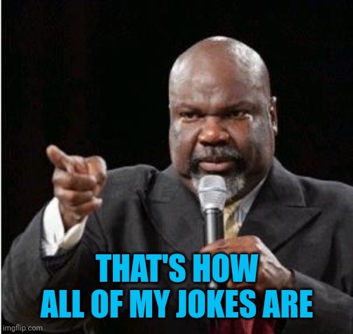 THAT'S HOW ALL OF MY JOKES ARE | image tagged in td jakes | made w/ Imgflip meme maker