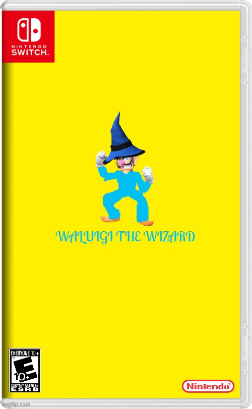 waluigi's greatest hits volume 5 | WALUIGI THE WIZARD | image tagged in nintendo switch,waluigi,spin offs,fake,wizard | made w/ Imgflip meme maker