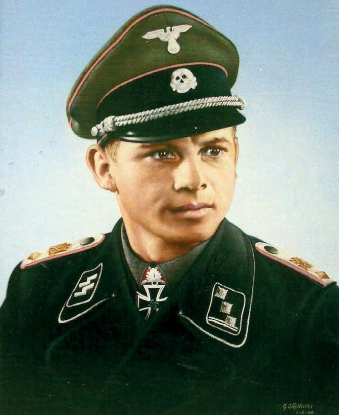 High Quality SS Tiger Ace Waffen-SS tank commander Htpstuf. Michael Wittmann Blank Meme Template