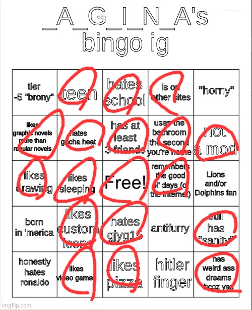 image tagged in _a_g_i_n_a bingo | made w/ Imgflip meme maker