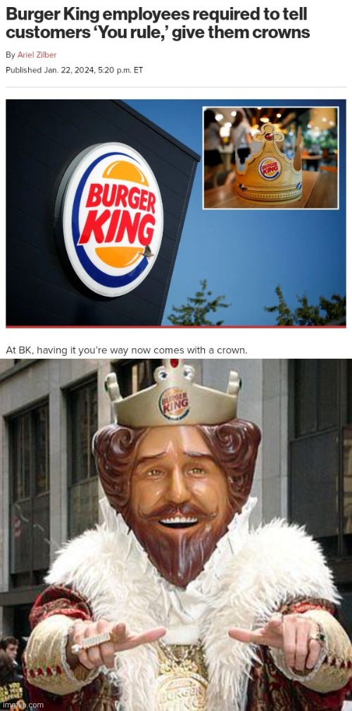 BK | image tagged in burger king,bk,you rule,memes,crowns,crown | made w/ Imgflip meme maker
