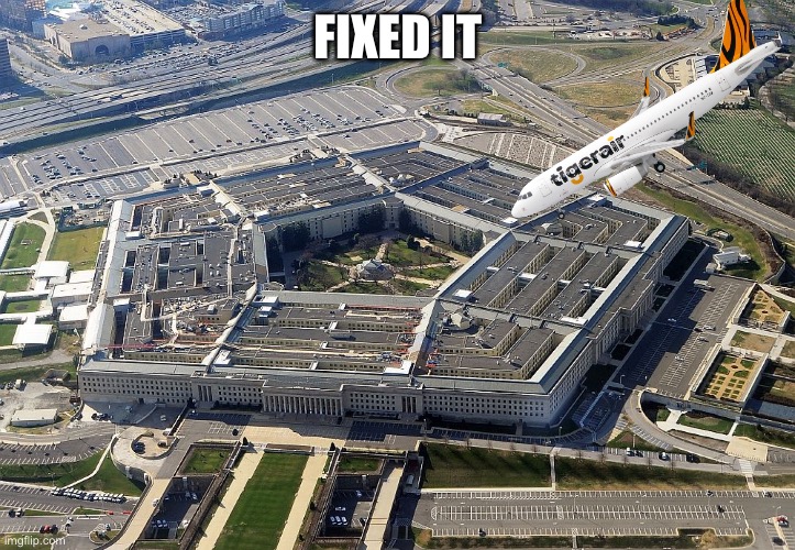 pentagon | FIXED IT | image tagged in pentagon | made w/ Imgflip meme maker