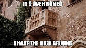 It's over Romeo, I have the high ground Blank Meme Template