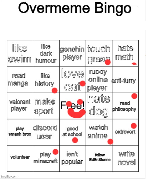 Overmeme bingo | image tagged in overmeme bingo | made w/ Imgflip meme maker