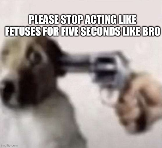 Change and grow as people for once sheesh | PLEASE STOP ACTING LIKE FETUSES FOR FIVE SECONDS LIKE BRO | image tagged in dorg | made w/ Imgflip meme maker