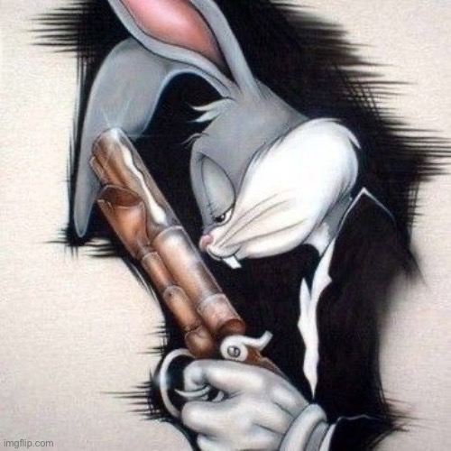 Thugs Thunny | image tagged in gangster bugs bunny | made w/ Imgflip meme maker