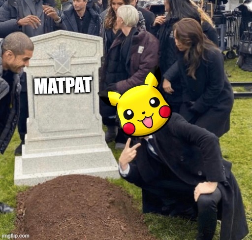 Well boys we did it. Pikachu is safed from the stinking Matpat | MATPAT | image tagged in grant gustin over grave,pikachu,pokemon,matpat,game theory | made w/ Imgflip meme maker