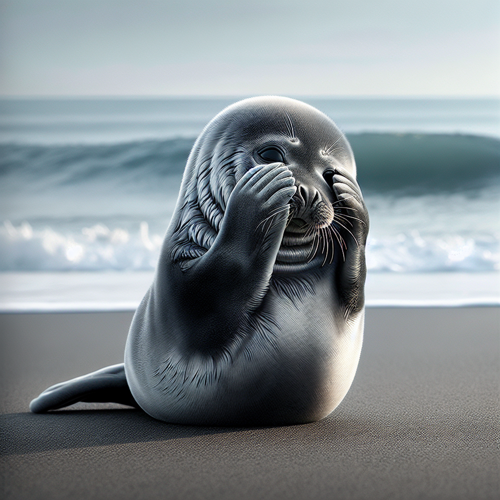 High Quality Seal covering eyes Blank Meme Template