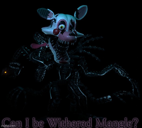 Can I be Withered Mangle? | image tagged in fnaf,fnaf2 | made w/ Imgflip meme maker