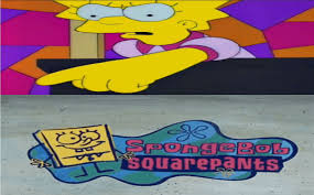 Lisa Simpson hates spongebob squarepants Blank Meme Template